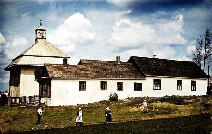 Karaim near Trakai. Colorized by J. Pashka